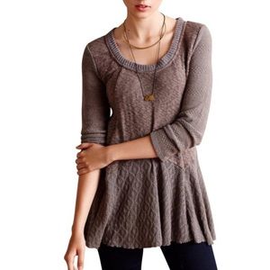 Anthropologie Meadow Rue Peplum Sweater